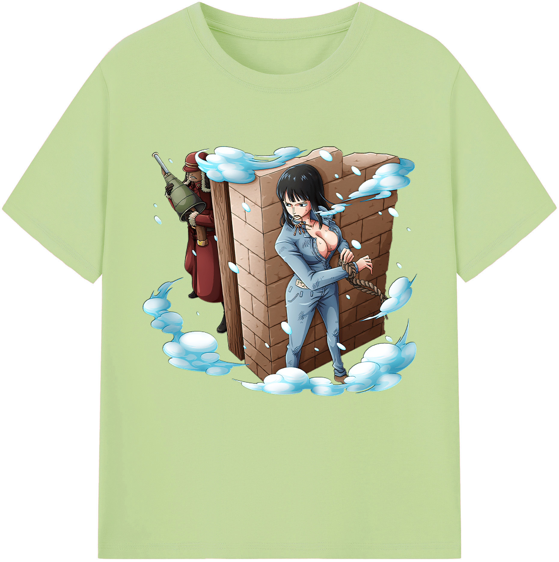 ワンピース ニコ・ロビン ONE PIECE Nico Robin 綿100％半袖Tシャツ（フロントプリント）